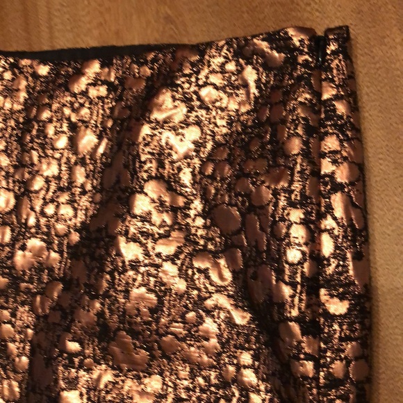 RW&CO copper metallic print skirt size 2 - Picture 3 of 6